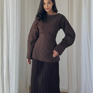 Alisse Pleated Skirt Set