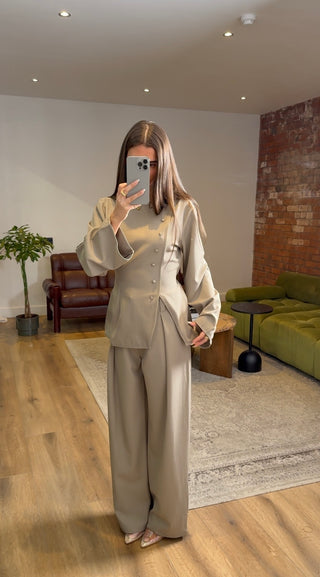 Aurelia Wide Leg Tailored Trousers - Ruya&co