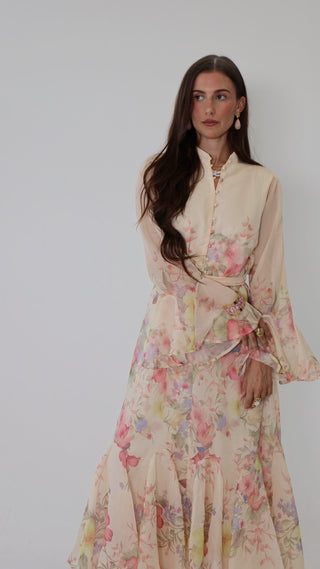 Arabella Maxi Belted Dress