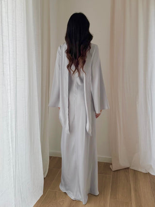 Eva Satin Maxi Dress