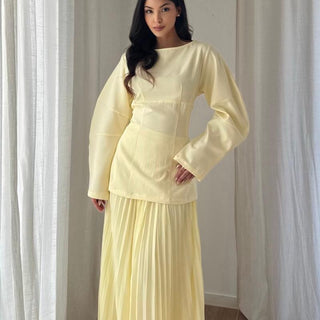 Alisse Pleated Skirt Set