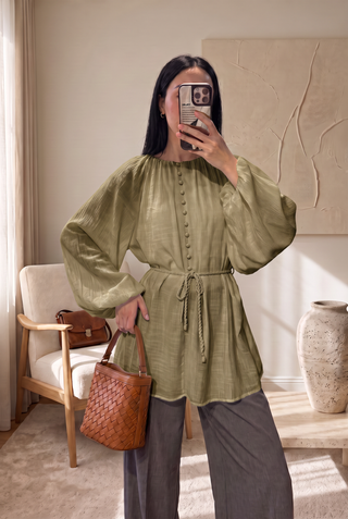Amani Tie-Waist Blouse