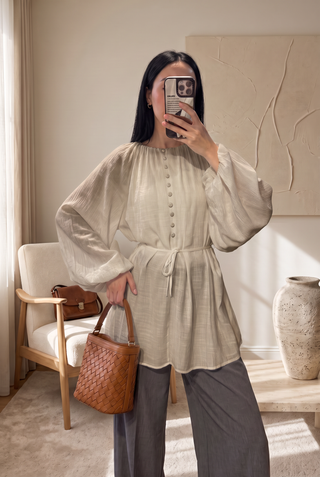 Amani Tie-Waist Blouse