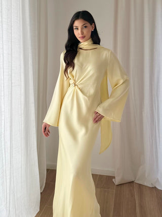 Eva Satin Maxi Dress