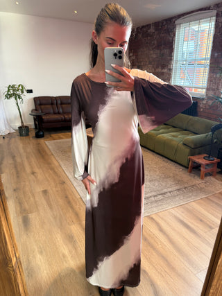 Mia Brushstroke Maxi Dress