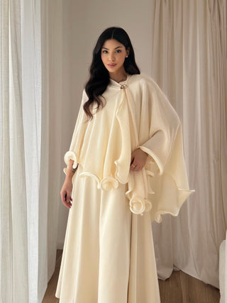 Daisy Pleated Poncho