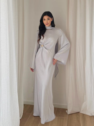 Eva Satin Maxi Dress