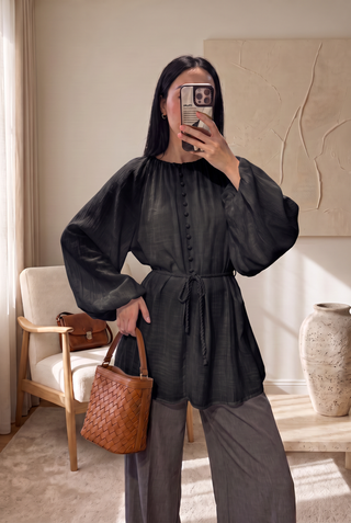 Amani Tie-Waist Blouse