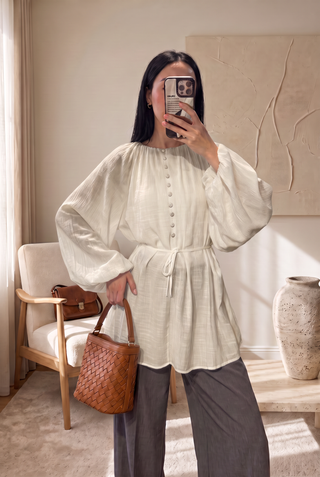 Amani Tie-Waist Blouse