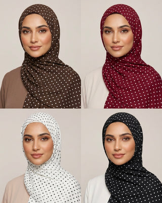 Polka Dot Modal Hijabs