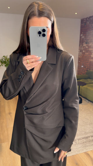 Aria Ruched blazer set