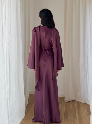 Eva Satin Maxi Dress