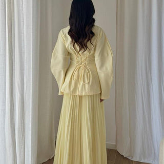 Alisse Pleated Skirt Set