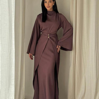 Nura Drape Maxi Dress